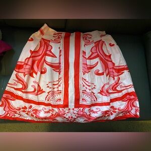 Pink, Red and White Skirt